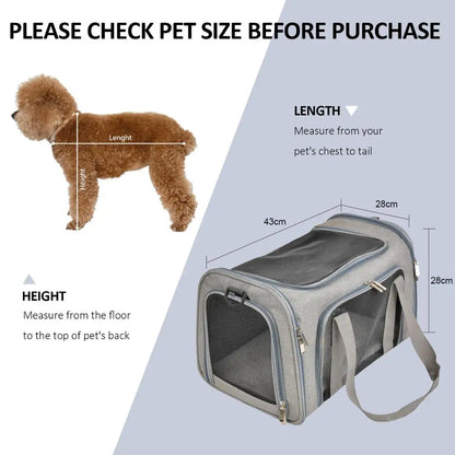 Dog Carrier Bag Soft Side Backpack