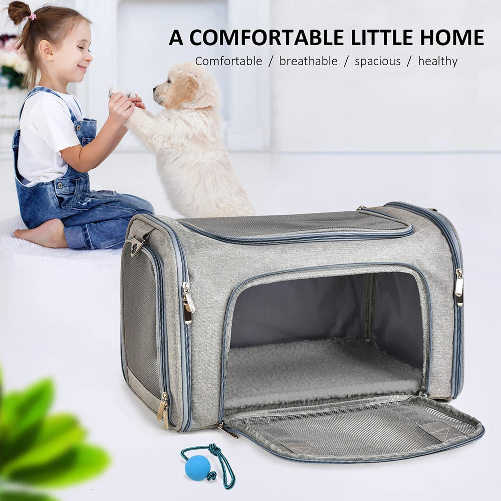 Dog Carrier Bag Soft Side Backpack