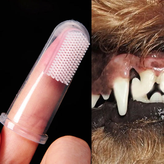 Soft Silicone Finger Toothbrush for Dogs