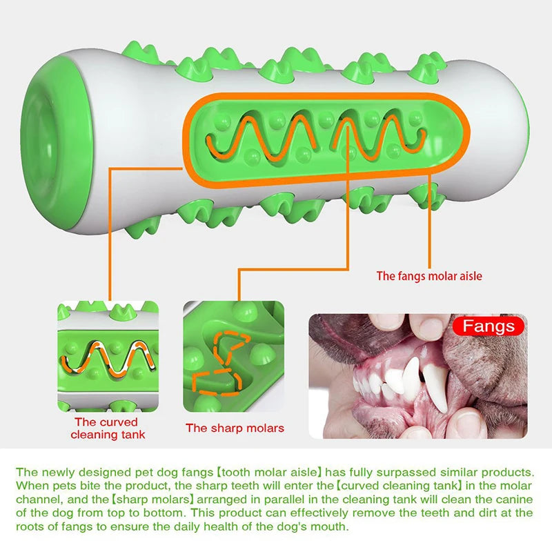 Rubber Dog Toothbrush Chew Toy