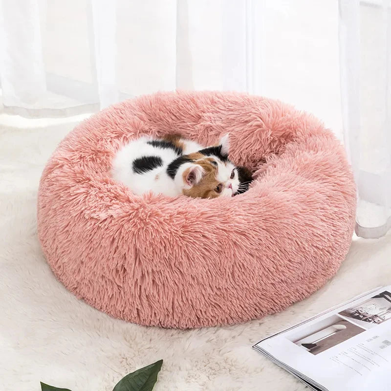 Round Plush Cat Nest