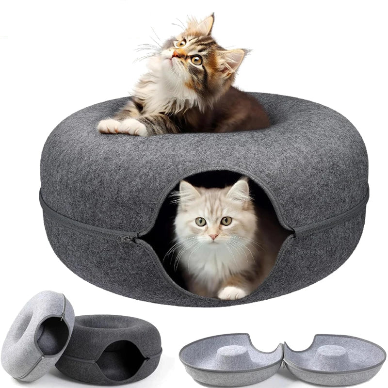 Donut Cat Tunnel Bed