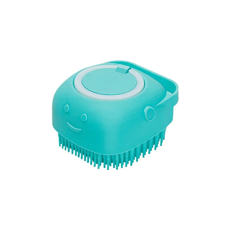 Dog Bath Brush with Shampoo Dispenser