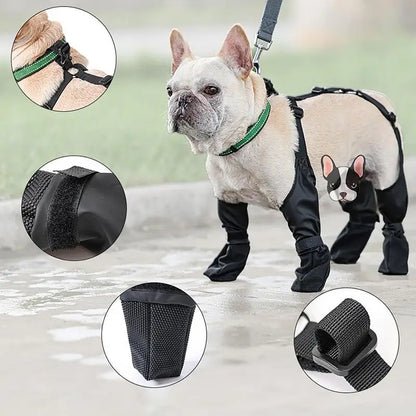 Dog Shoes Waterproof Adjustable Dog Boots