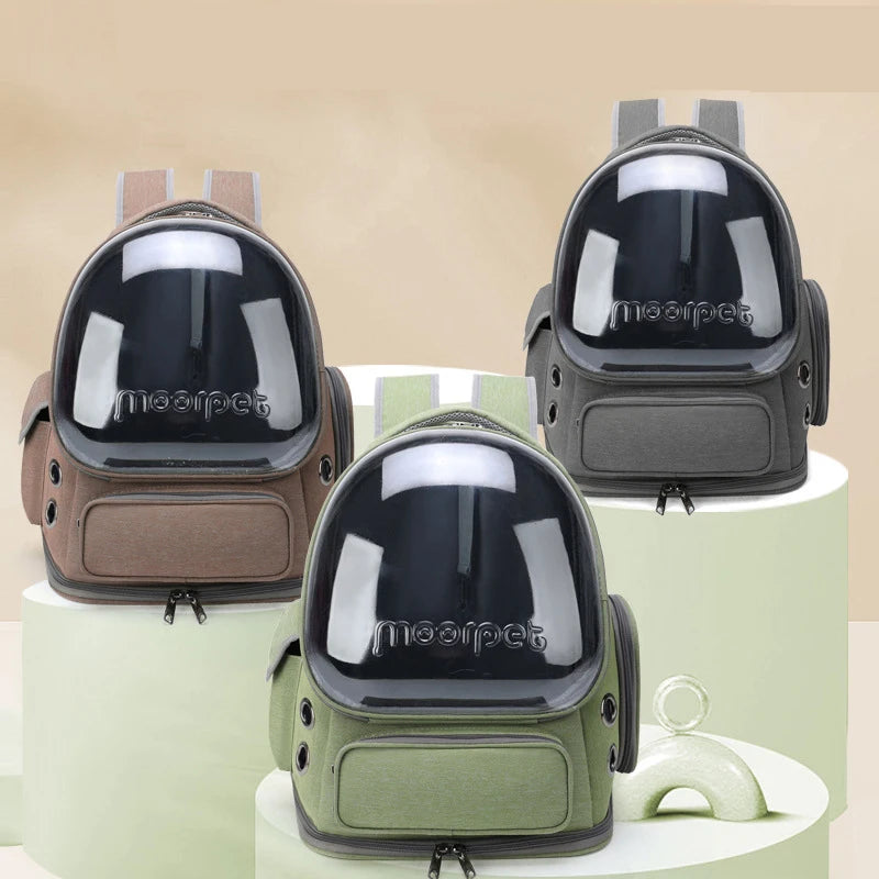 Transparent Folding Pet Carrier Backpack