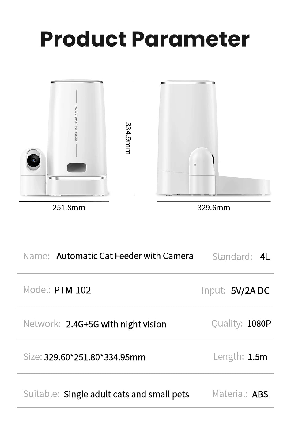 Food dispenser with camera