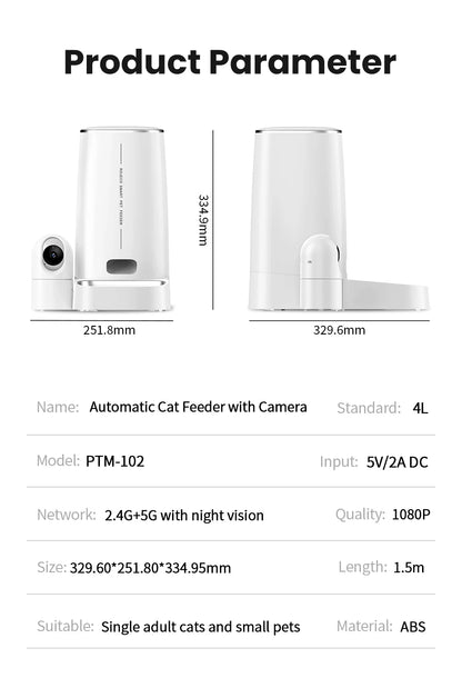 Food dispenser with camera