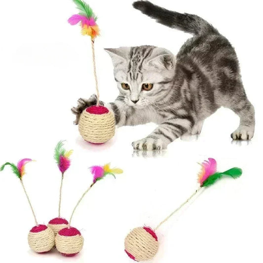 Sisal Cat Scratching Ball Interactive Toy