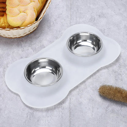 Non-Slip Double Dog Bowl Set