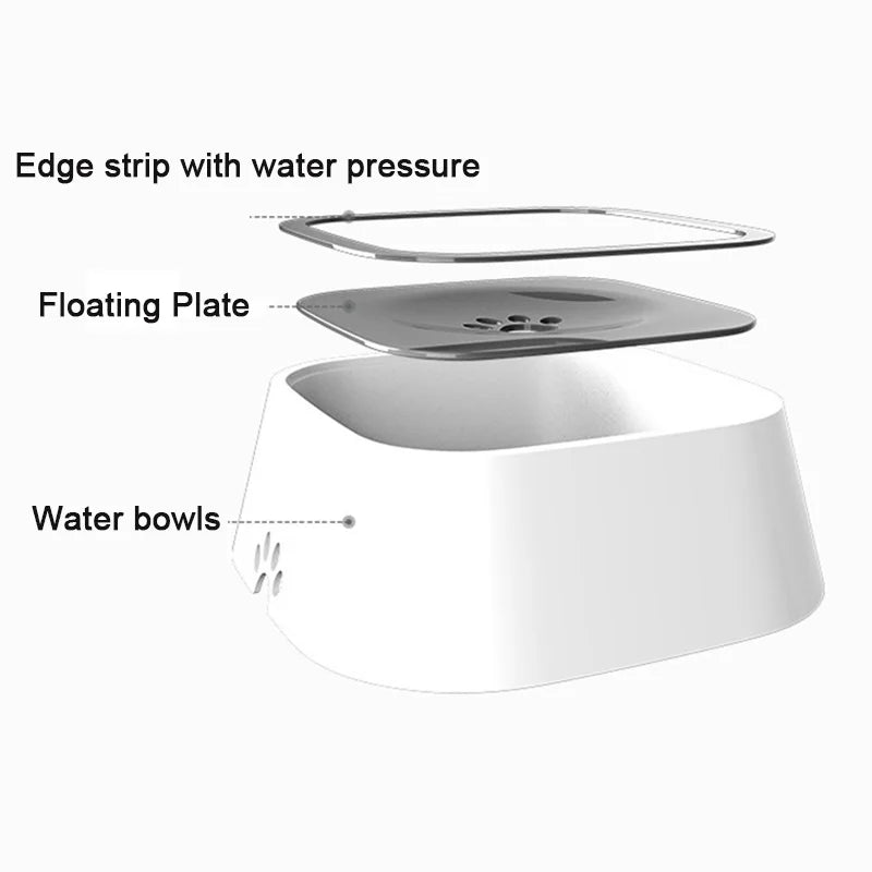 Anti-Spill Floating Water Bowl