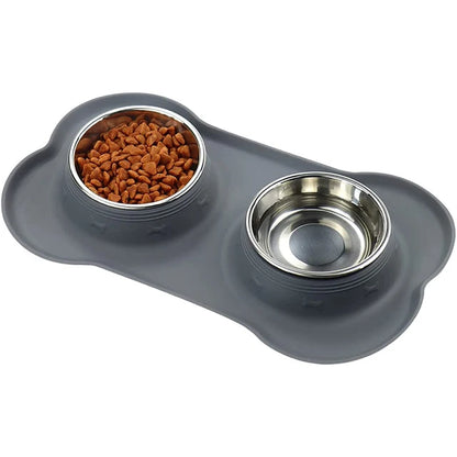 Non-Slip Double Dog Bowl Set