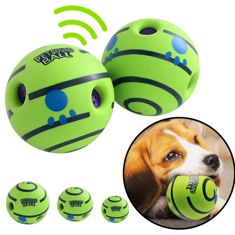 Interactive Wobble Giggle Ball Dog Toy