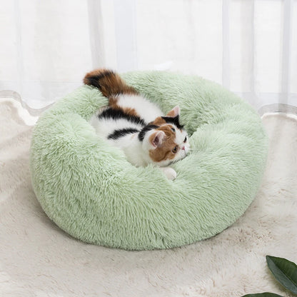 Round Plush Cat Nest