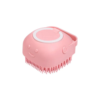 Dog Bath Brush with Shampoo Dispenser