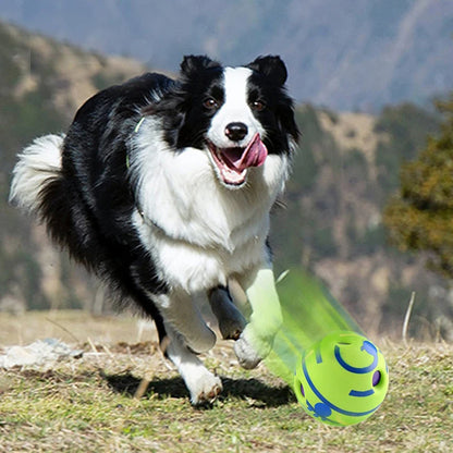 Interactive Wobble Giggle Ball Dog Toy