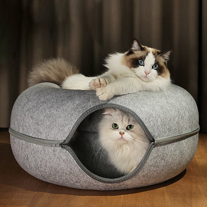 Donut Cat Tunnel Bed