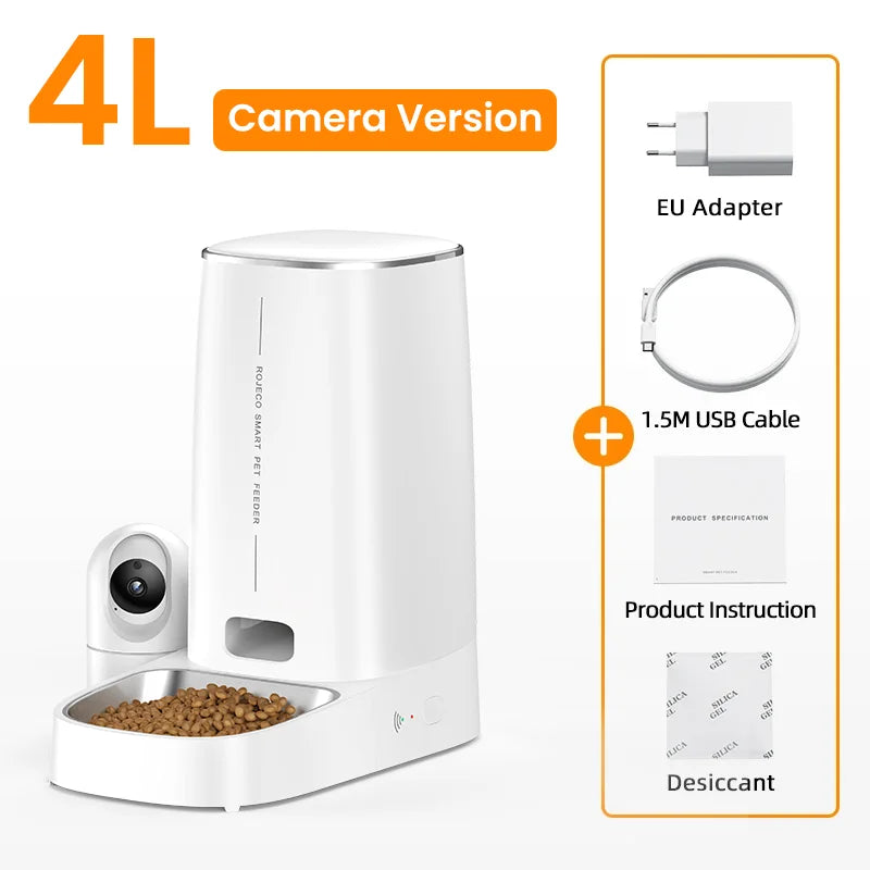 Food dispenser with camera