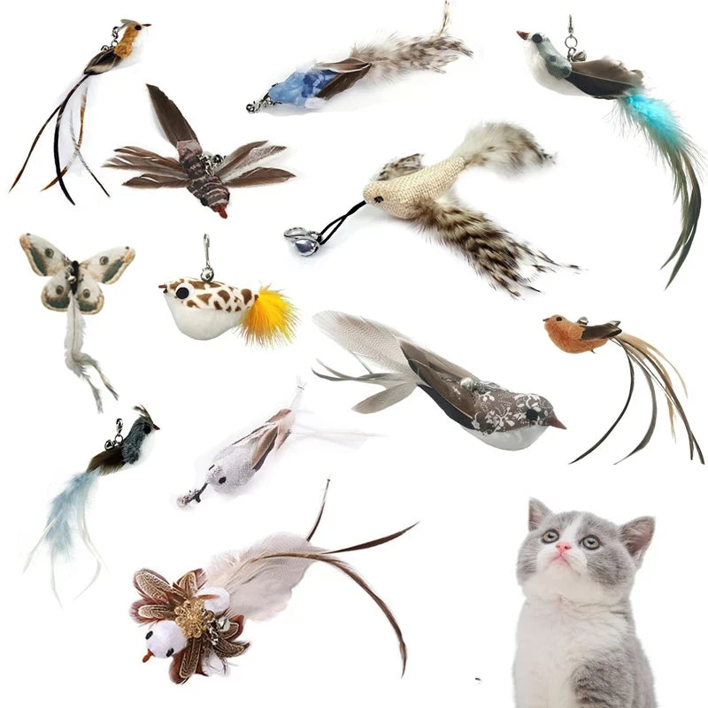 Interactive Feather Cat Wand