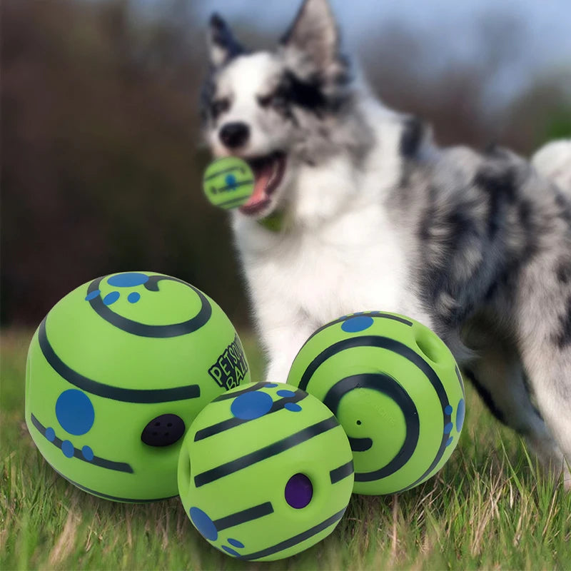 Interactive Wobble Giggle Ball Dog Toy