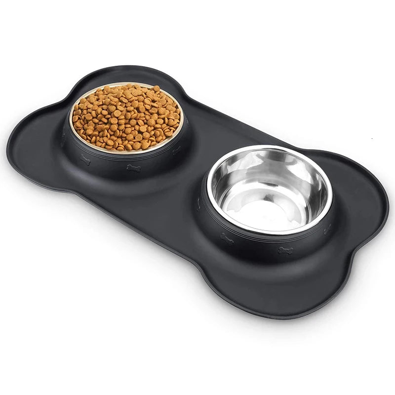 Non-Slip Double Dog Bowl Set